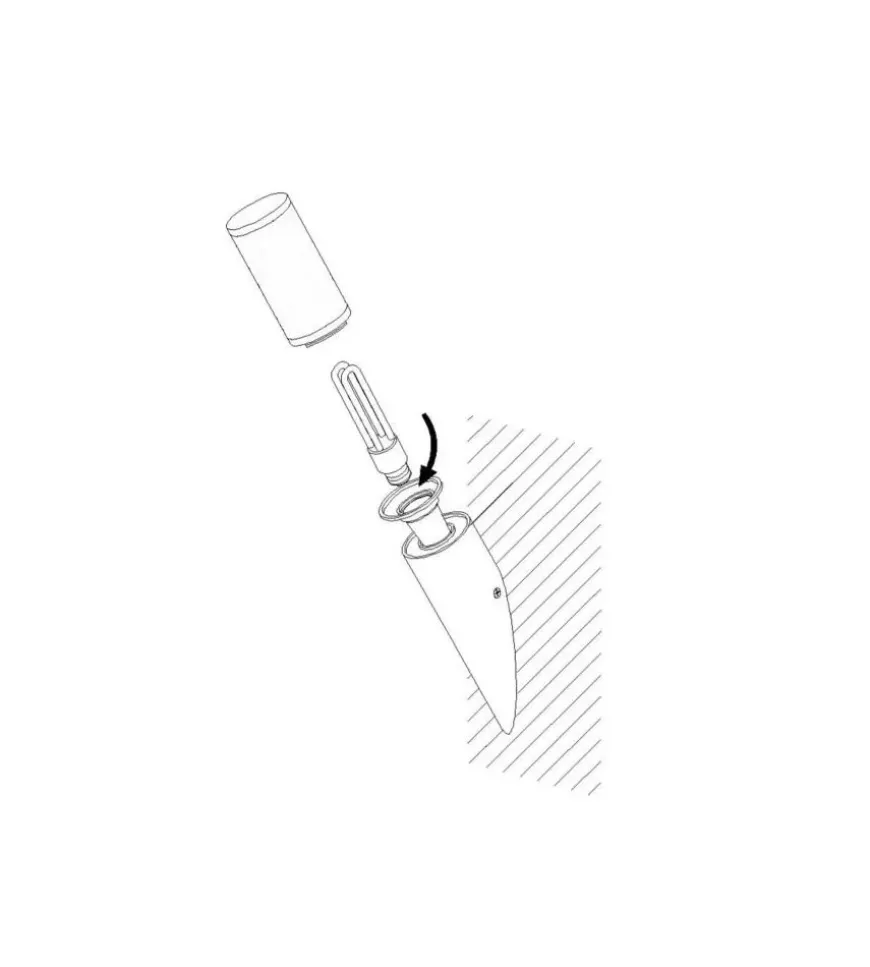 Applique led da esterno eglo "helsinki" grigio 12w