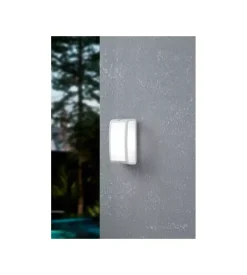 Applique led da esterno eglo "camarda" bianco 4000k