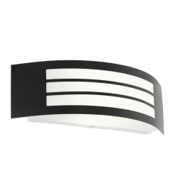 Applique led da esterno eglo "leiros" nero 25w