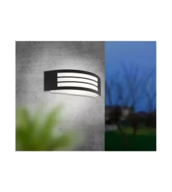 Applique led da esterno eglo "leiros" nero 25w