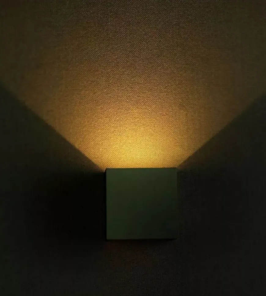 Applique led da esterno quadrata a doppio fascio luminoso vtac grigio 3000k