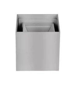 Applique led da esterno quadrata a doppio fascio luminoso vtac grigio 3000k
