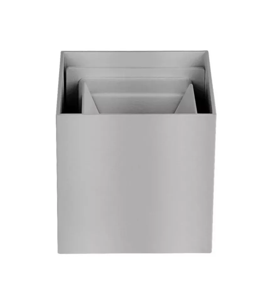 Applique led da esterno quadrata a doppio fascio luminoso vtac grigio 3000k