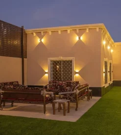 Applique led da esterno quadrata a doppio fascio luminoso vtac marrone 3000k