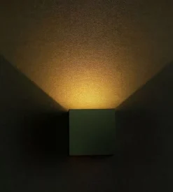 Applique led da esterno quadrata a doppio fascio luminoso vtac grigio 4000k