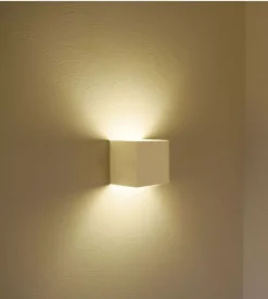 Applique led da esterno quadrata a doppio fascio luminoso vtac bianco 4000k