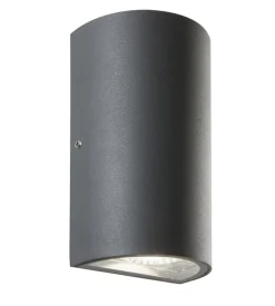 Applique led "trump" grigia 12w, bianco naturale