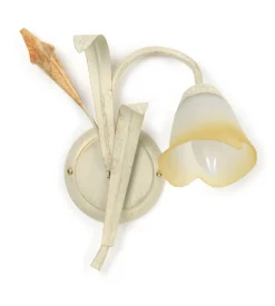 Applique "lucrezia" 1 luce metallo color avorio, e14