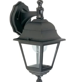 Applique "nano" verso il basso nera, e27