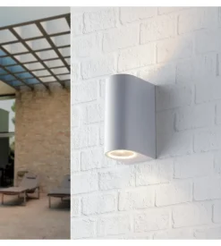 Applique "one" per esterno biemissione luminosa bianco, 35w