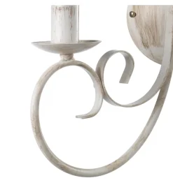 Applique "pompei" in metallo avorio, e14