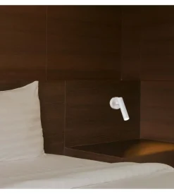 Applique slim da hotel bianca per lettura 2w, 4000k