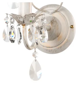 Applique "teresa" avorio, e14