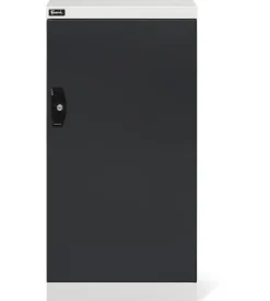 Armadietto con ante a battente fami "perfom" in lamiera grigio e antracite 51,2x55,5x100 cm