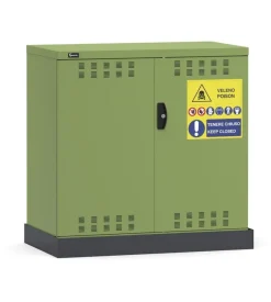 Armadietto per fitofarmaci fami "perfom" in lamiera verde 104,8x60x102,7 cm