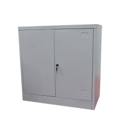 Armadietto tuttopiani due ante essenza in metallo 2 mensole 40x80x80 cm