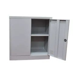Armadietto tuttopiani due ante essenza in metallo 2 mensole 40x80x80 cm