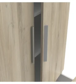 Armadio 4 ante 2 cassetti quercia 178x51,4x191,5 cm