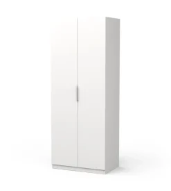 Armadio 2 ante battenti bianco 79,4x51,1x203 cm