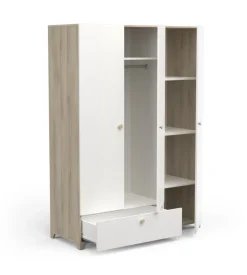 Armadio 2 ante e 1 cassetto 