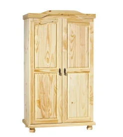 Armadio 2 ante in pino massello, 104x56x180h cm