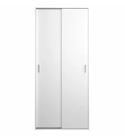 Armadio 2 ante scorrevoli "space" bianco 77,6x48,2x175,4 cm