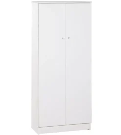 Armadio basso 2 ante bianco, 62x147x34 cm