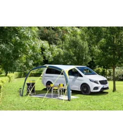 Armadio da campeggio pieghevole brunner "azabache ls cross square" in alluminio e poliestere nero 3 ripiani 58x49x90 cm