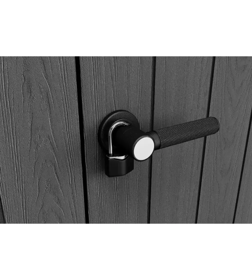 Armadio da esterno keter "cortina alto" in resina 140x73,6x170,4 cm