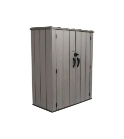 Armadio da esterno lifetime in resina grigio 143x78,6x174,5 cm