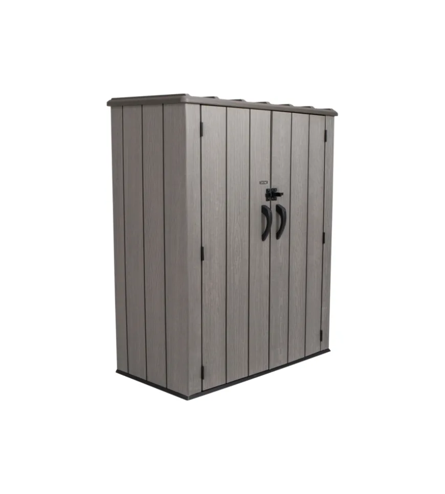 Armadio da esterno lifetime in resina grigio 143x78,6x174,5 cm