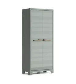 Armadio in resina alto keter "planet" grigio 80x44x182 cm