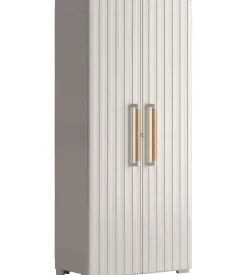 Armadio in resina alto keter "groove" beige 80x45x180 cm