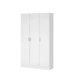 Armadio multifunzione 3 ante bianco 104,2x36x180,9 cm