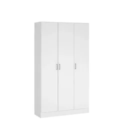 Armadio multifunzione 3 ante bianco 104,2x36x180,9 cm