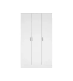 Armadio multifunzione 3 ante bianco 104,2x36x180,9 cm