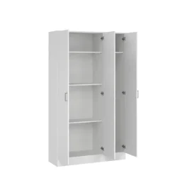 Armadio multifunzione 3 ante bianco 104,2x36x180,9 cm