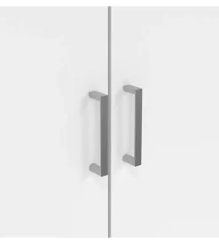 Armadio multifunzione 3 ante bianco 104,2x36x180,9 cm