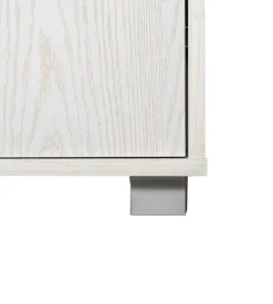 Armadio multifunzione bellahome in laminato bianco venato alto 78x35x170 cm