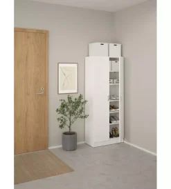 Armadio multifunzione bianco 69,2x34,6x170,4 cm