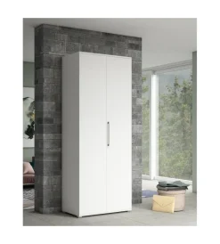 Armadio multiuso 2 ante bianco 80x52x207 cm