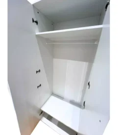 Armadio multiuso 2 ante bianco 80x52x207 cm