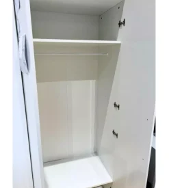 Armadio multiuso 4 ante bianco 160x52x207 cm