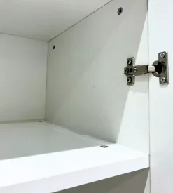 Armadio multiuso 4 ante bianco 160x52x207 cm