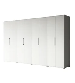 Armadio multiuso 8 ante bianco 320x52x207 cm