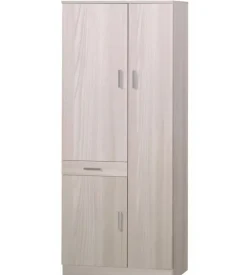 Armadio multiuso olmo chiaro 3 ante, 77x34x183 cm