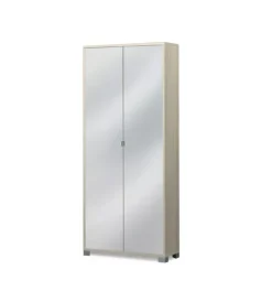 Armadio olmo con 2 ante a specchio, 83x190x29 cm