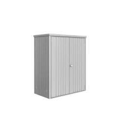 Armadio per attrezzi biohort "misura 150" argento metallizzato 155x83x182,5 cm - 34010