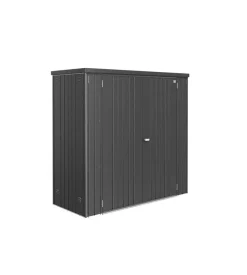 Armadio per attrezzi biohort "190" in acciaio zincato grigio scuro metallizzato - 31060