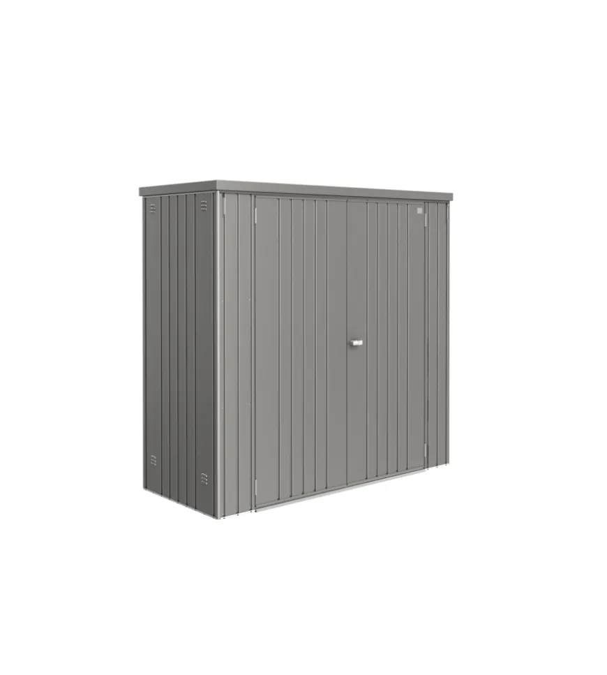 Armadio per attrezzi biohort "misura 190" in acciaio zincato grigio quarzo metallizzato, 191x83x182,5 cm - 30060